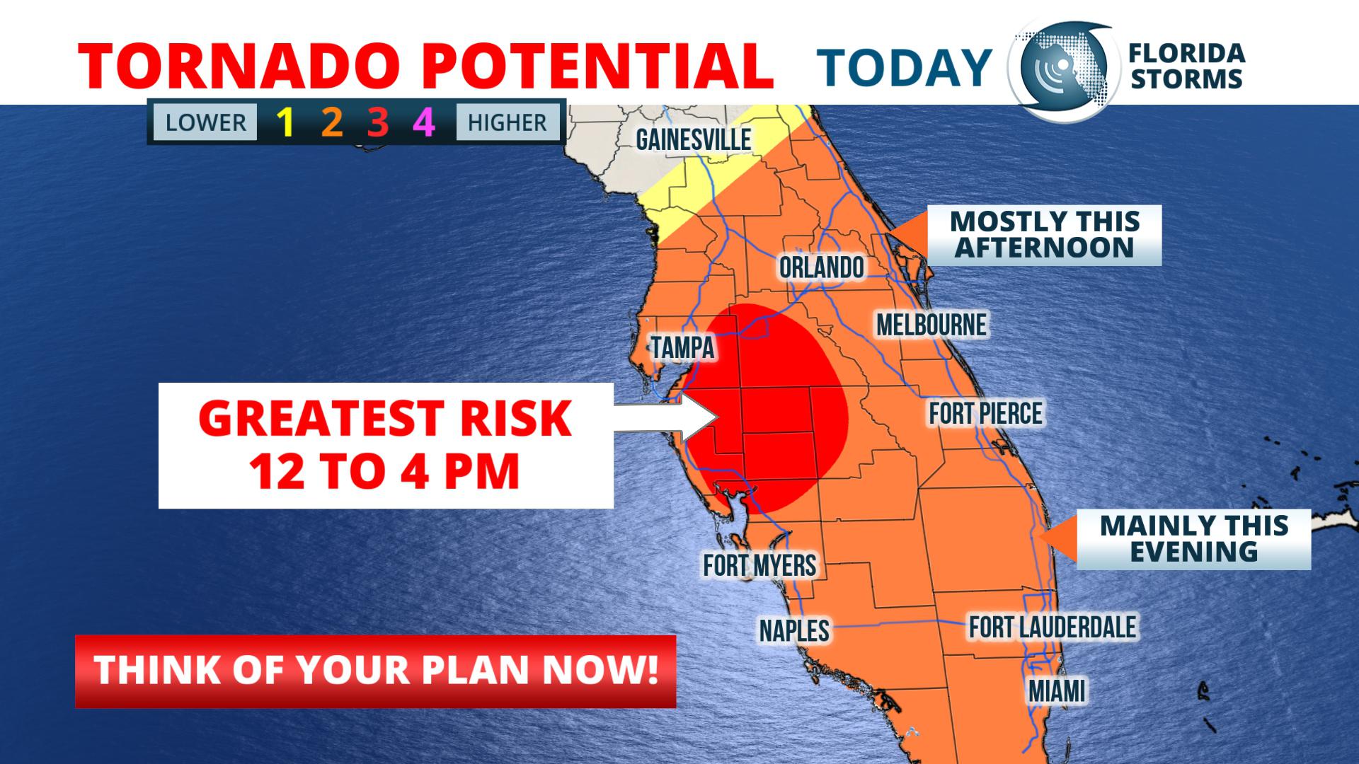 Tornado Watch Issued for Central and Southwest Florida | Florida Storms