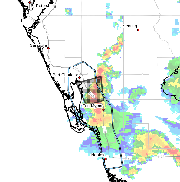 Severe Thunderstorm Warning For Cape Coral Punta Gorda Babcock