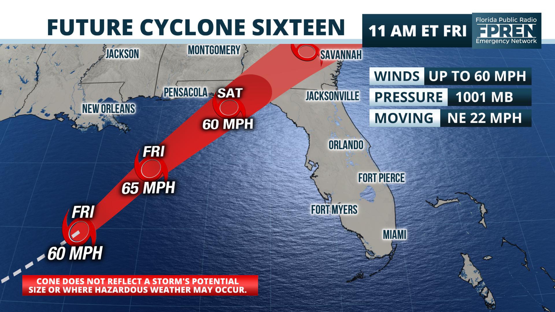 Potential Tropical Cyclone Sixteen Advisory 5 | Florida Storms