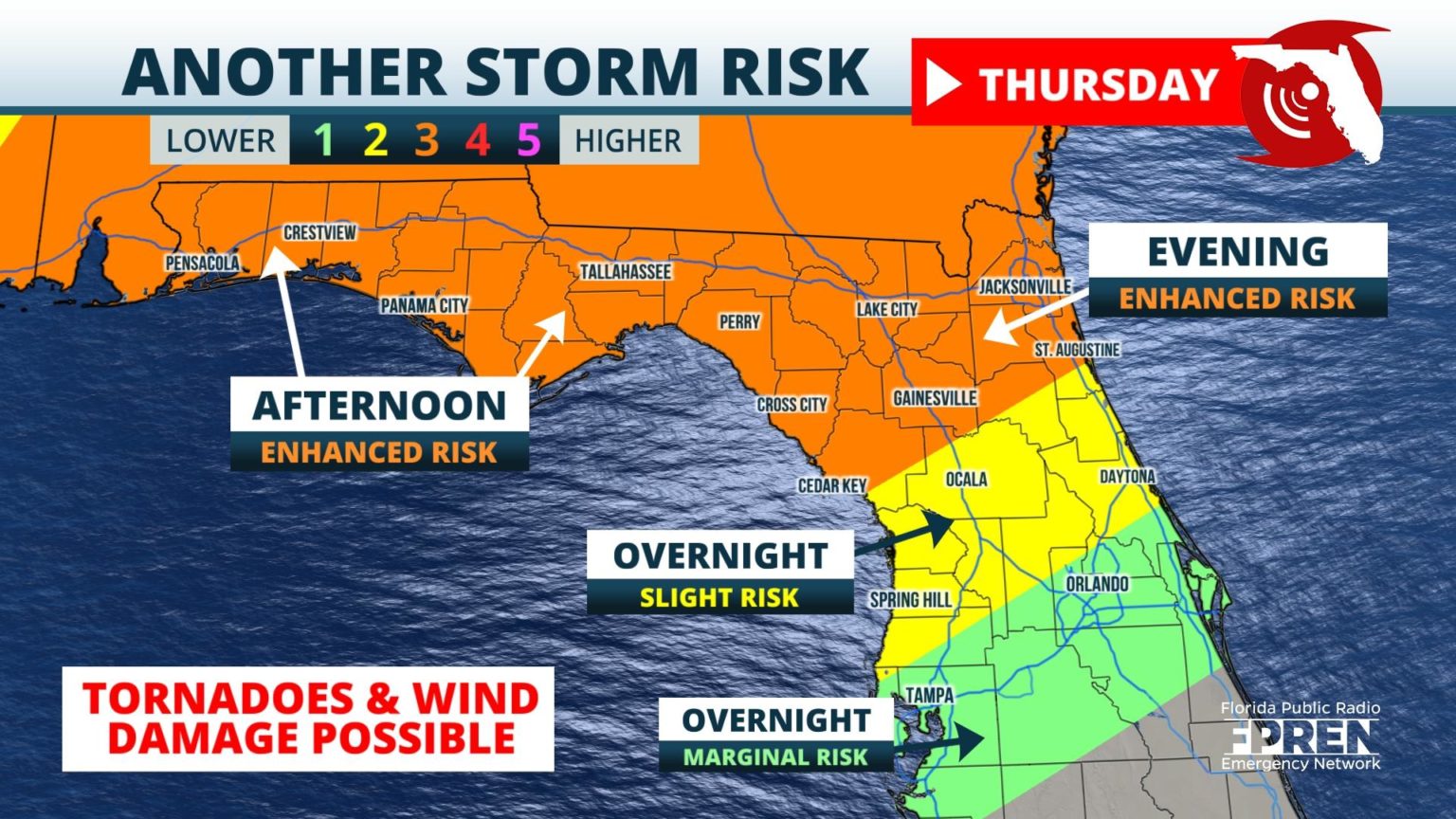 Another tornado threat is on the way to Florida Florida Storms