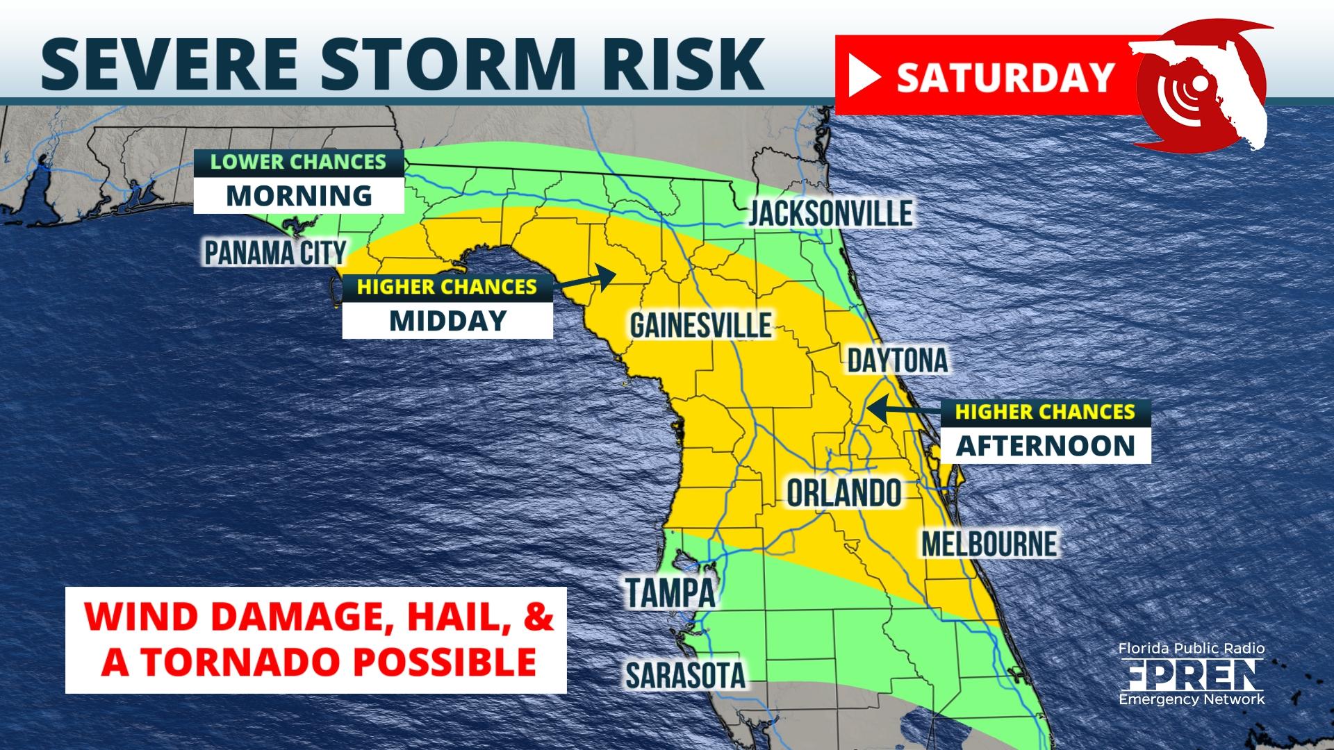 A Stormy Saturday Is Becoming More Likely Across North And Central 