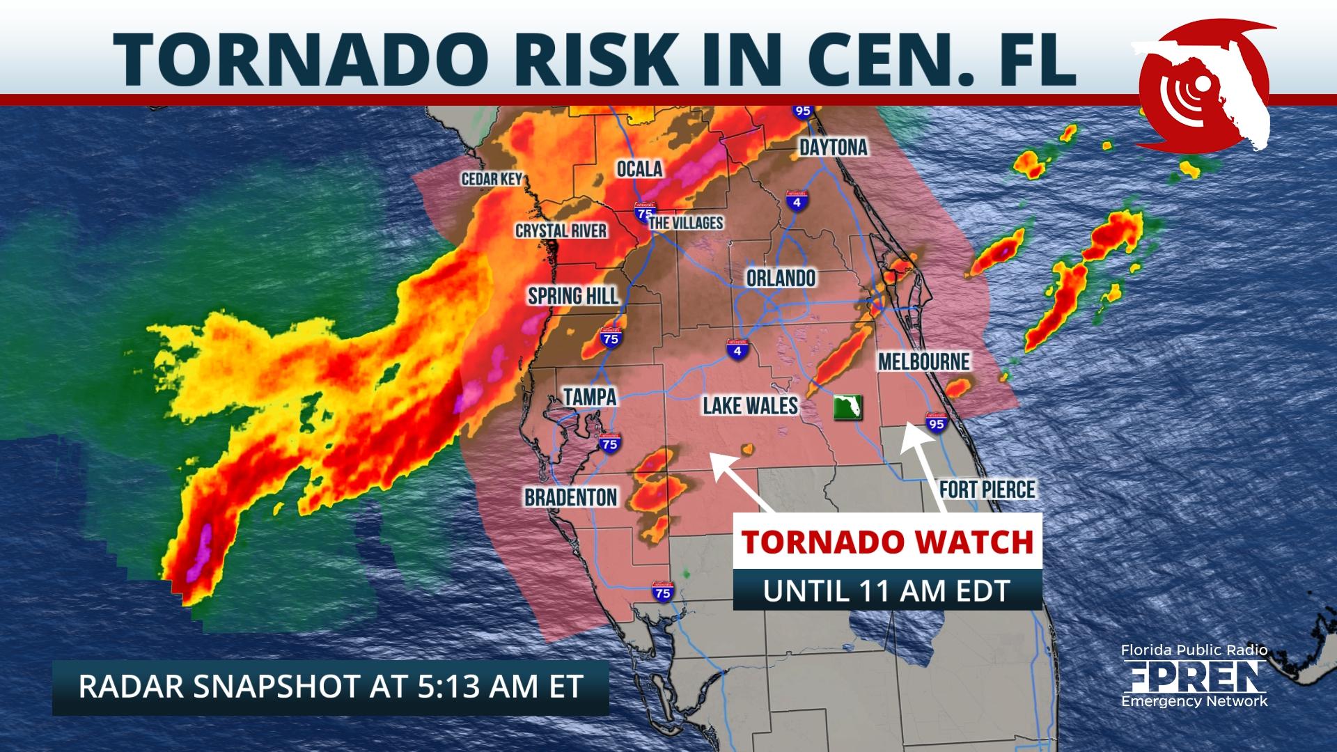 Tornado Warning Orlando Today Storms move through Central Florida