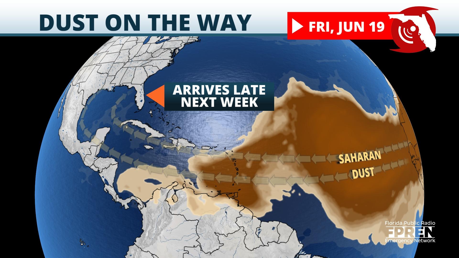 Saharan Dust is on the Way to Florida Next Week Florida Storms