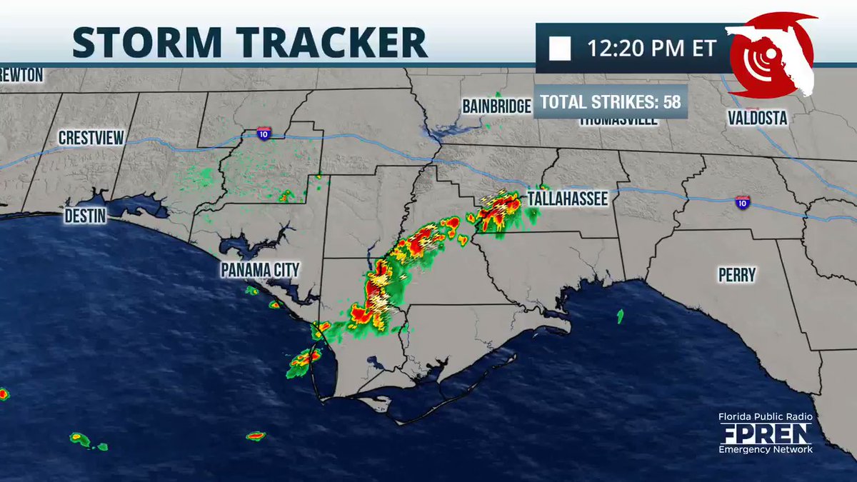 Radar check: A line of strong storms is moving westward stretching from ...