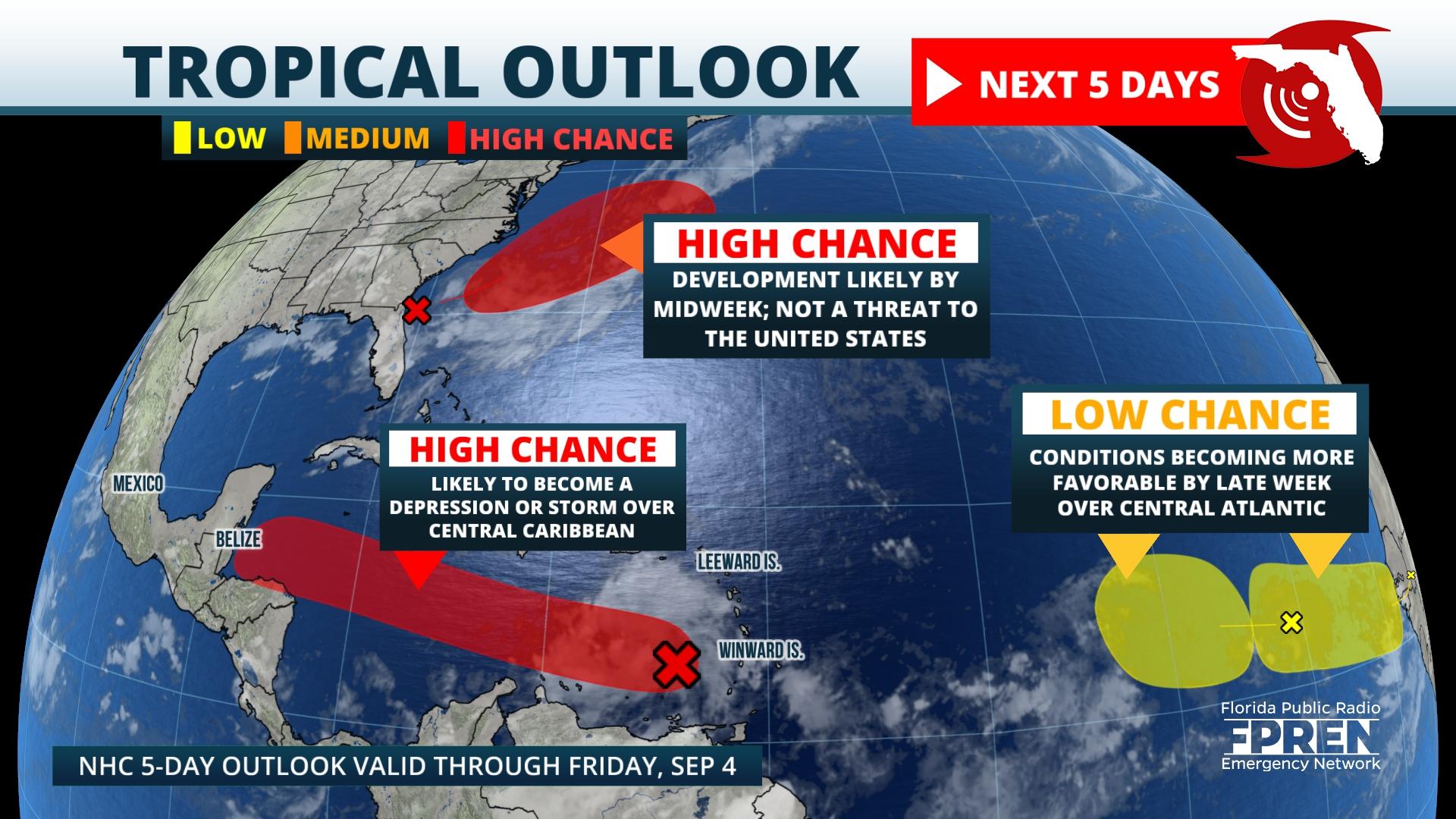 Multiple Tropical Developments Possible This Week | Florida Storms