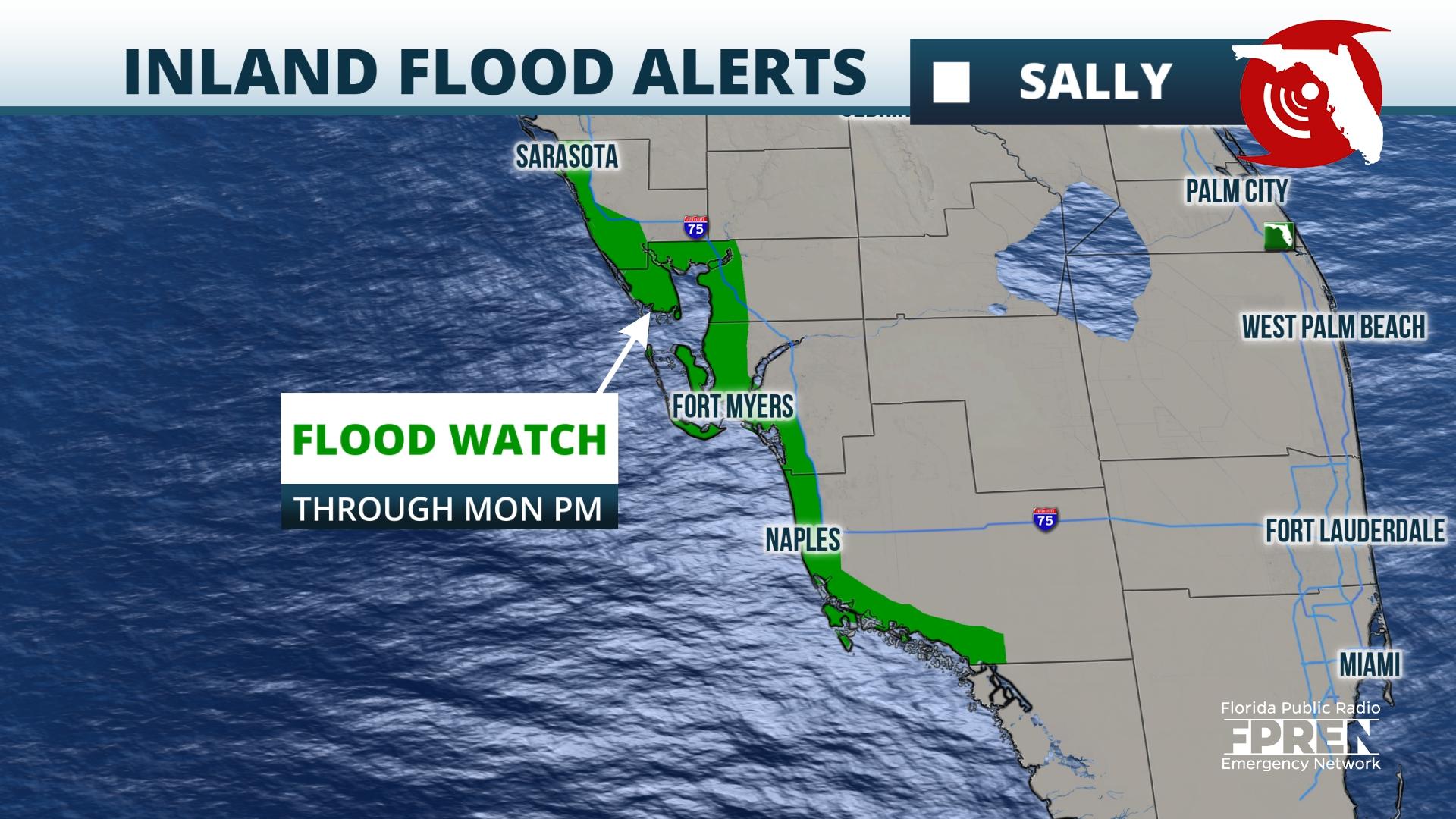 Flood Risk Continues In Southwest Florida, Even As Sally Pulls Away ...