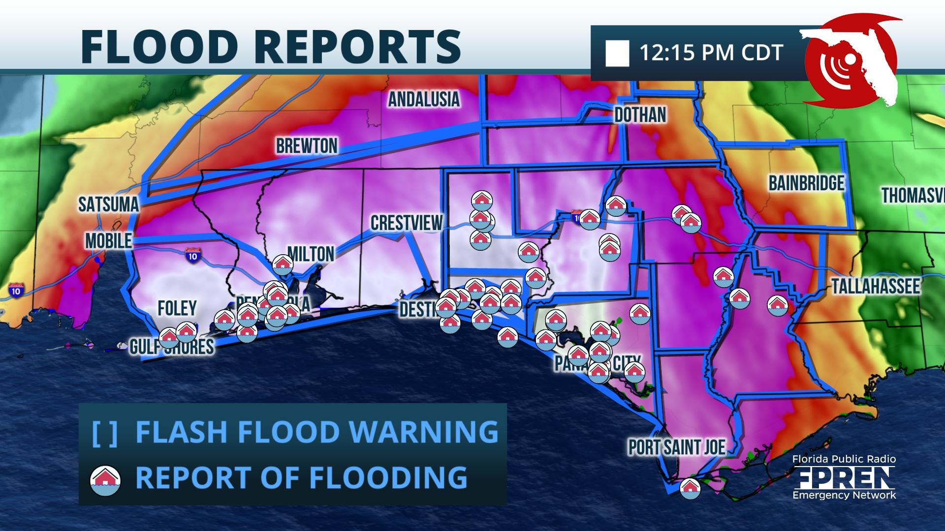 Tornado And Flood Risk From Sally Now Moving East Florida Storms