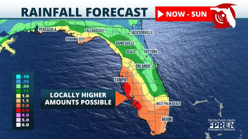 Tropical storm likely to develop in Gulf of Mexico, bring rain to Florida