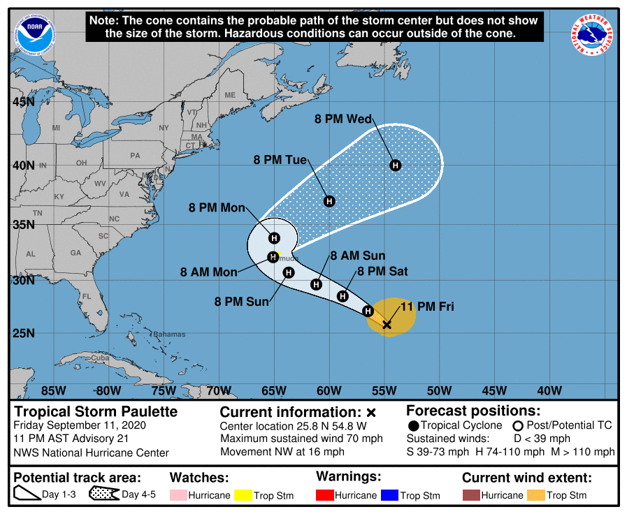 Tropical Storm Paulette Advisory 21A | Florida Storms