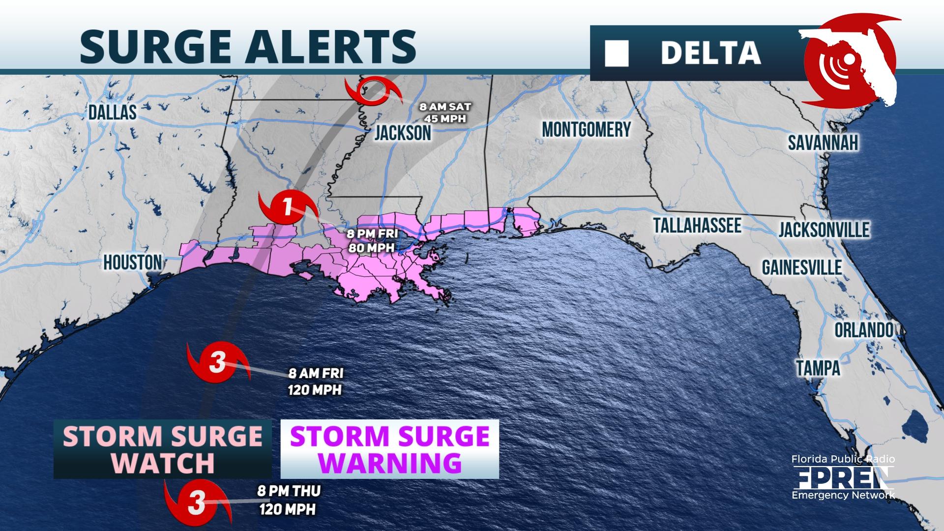 A Storm Surge Watch Has Been Issued From High Island, Texas To The ...