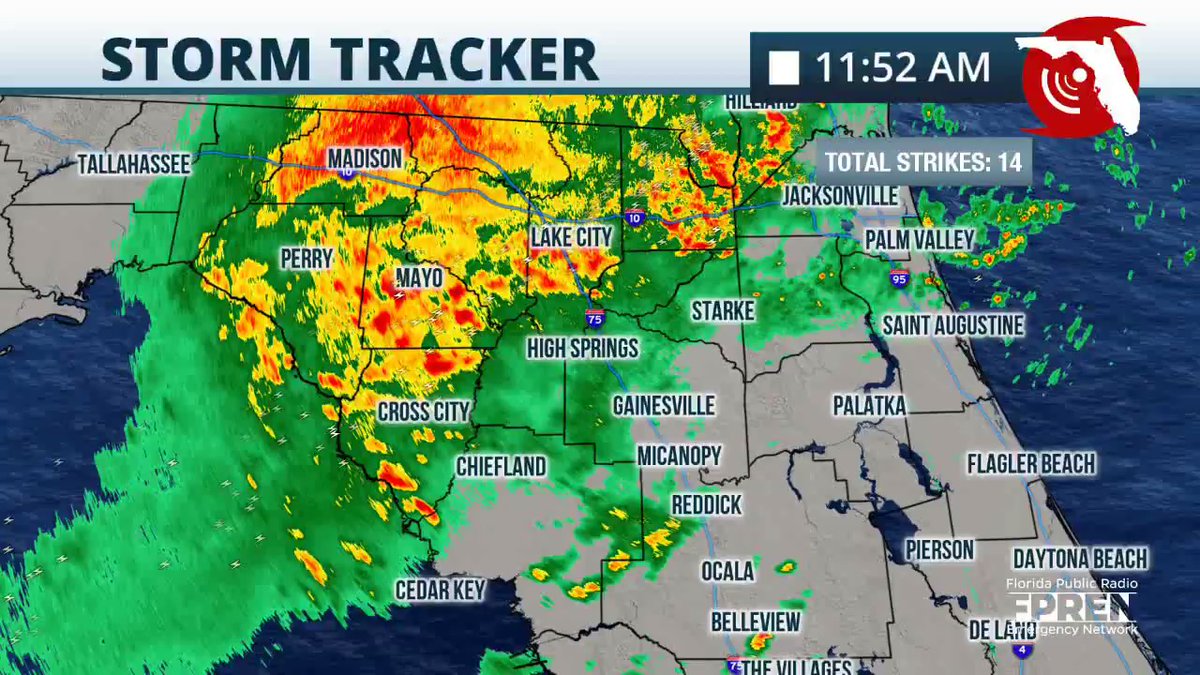 Widespread showers and t-storms continue to move through parts of the # ...