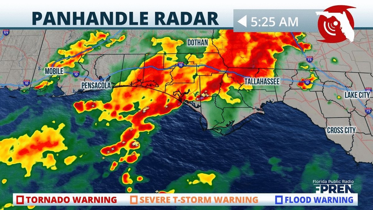 Heavy rain continues across the #Panhandle this morning, and the risk ...