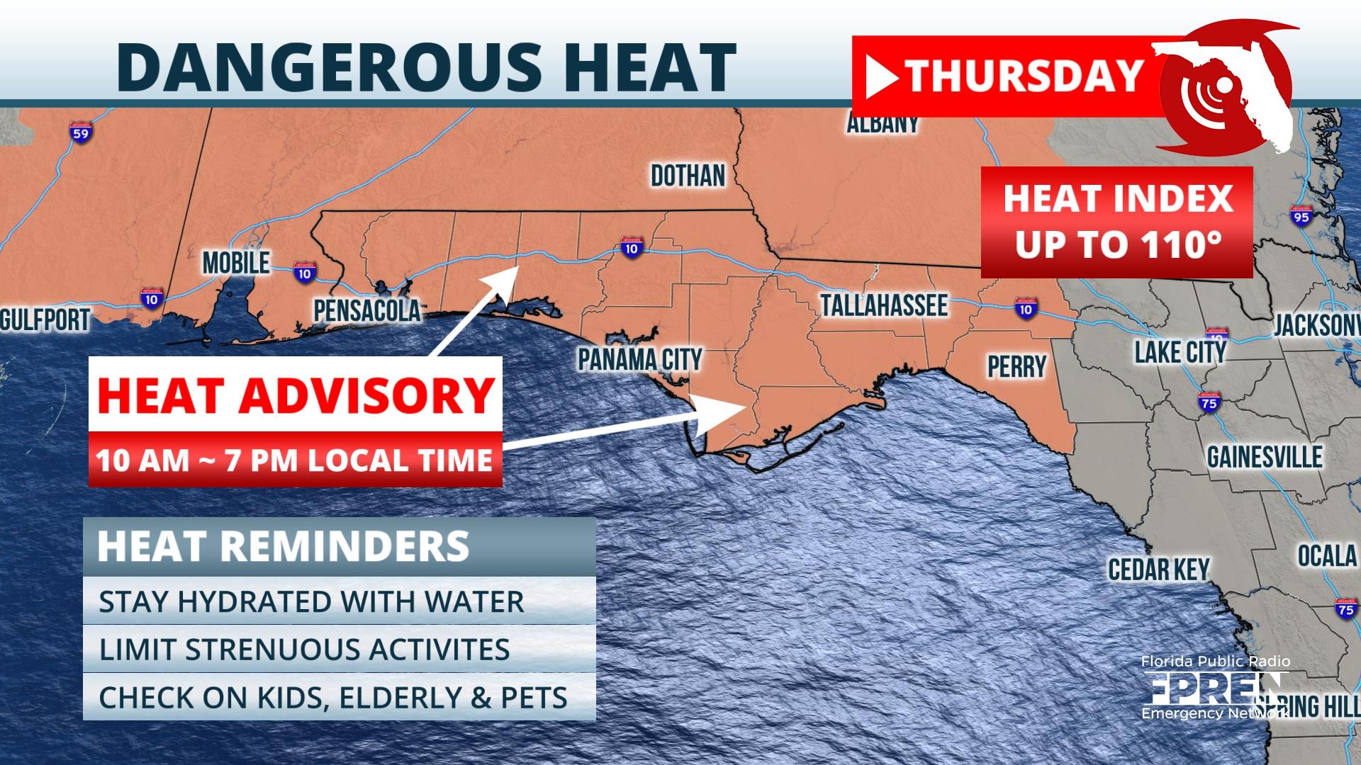 7 28 Heat Advisory Thursday 