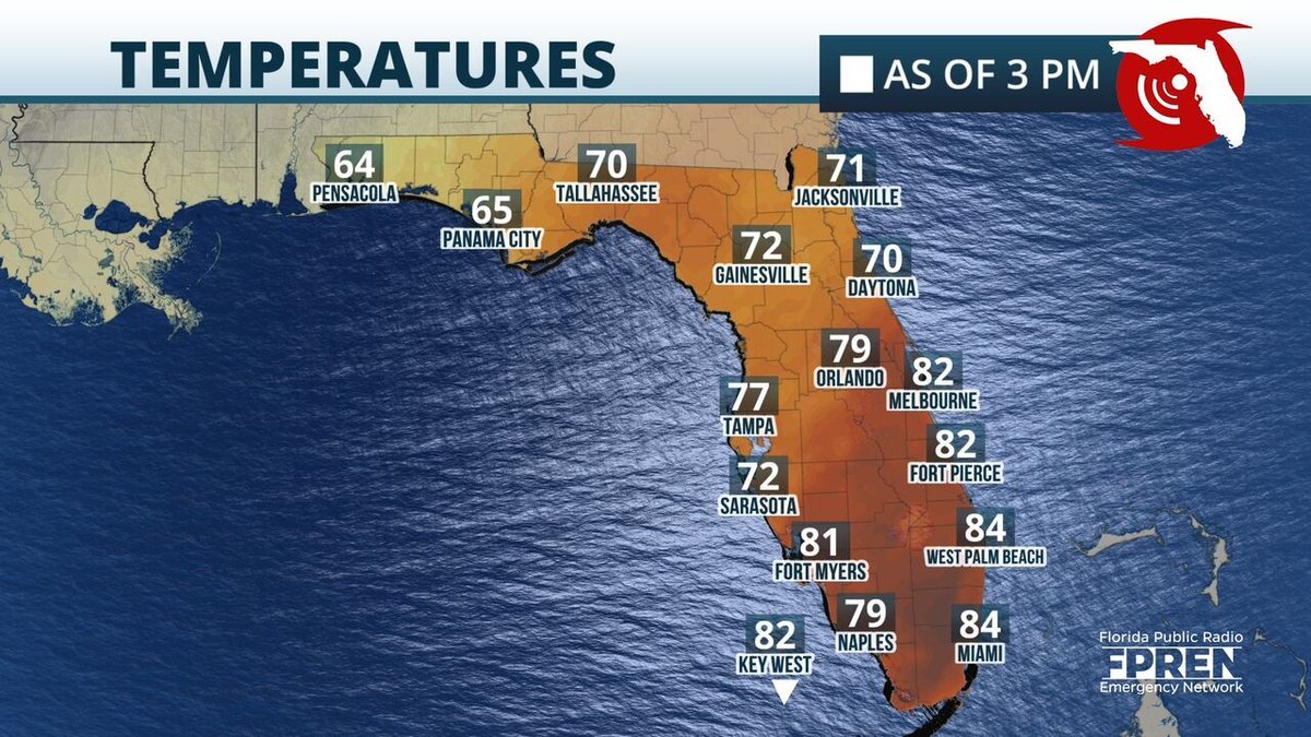 Cooler & Drier Air Moving Into The #SunshineState Behind Our Cold Front ...