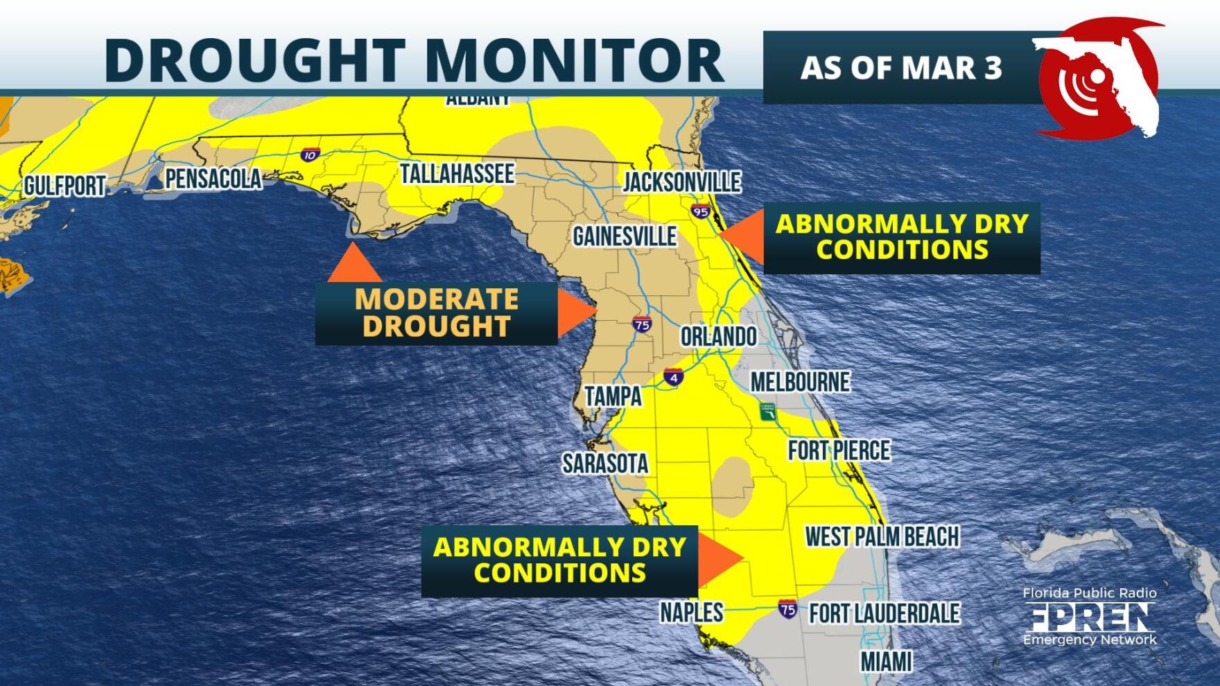 Areas of Drought Expand Across the State