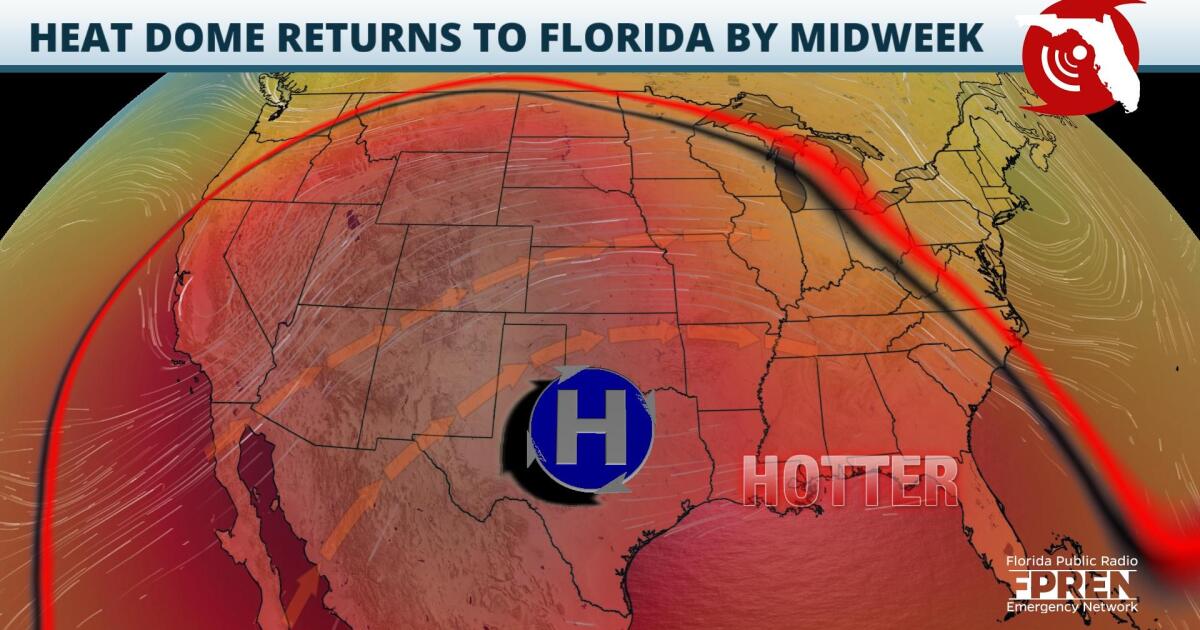 Heat wave returns to the Sunshine State this week