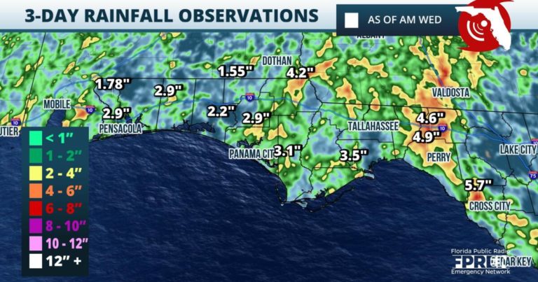 Flash flood risk through end of week over the Panhandle | Florida Storms