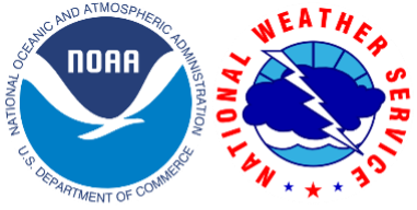Logotipos de NOAA y NWS
