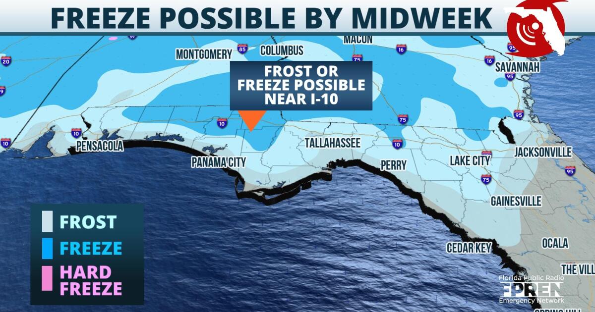 panhandle-freeze-possible-by-midweek-following-a-strong-fall-front-florida-storms