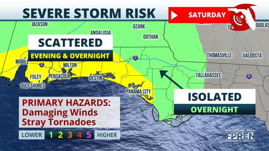 Severe Storms Strong Winds Expected In The Panhandle Saturday Night Florida Storms 9765